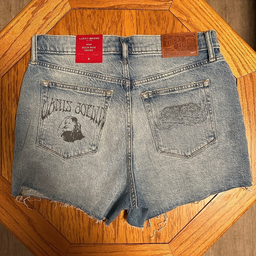 *LUCKY BRAND* Janis Joplin Mom High Rise Shorts Size 8 NWT